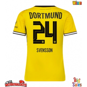 Borussia Dortmund Daniel Svensson #24 Replica Home Stadium Shirt for Women 2026-27 Short Sleeve